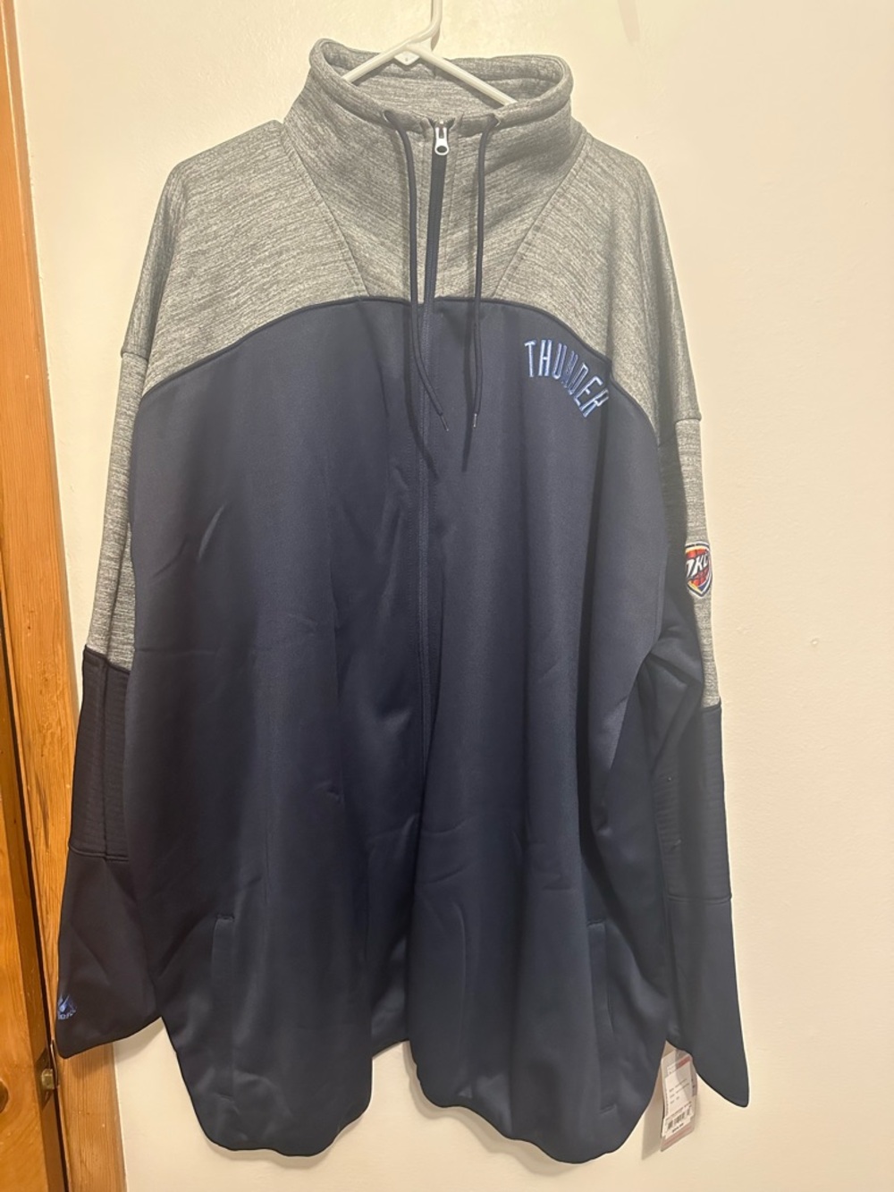 OKC Thunder Men's Big & Tall Full Zip Track Jacket 5X